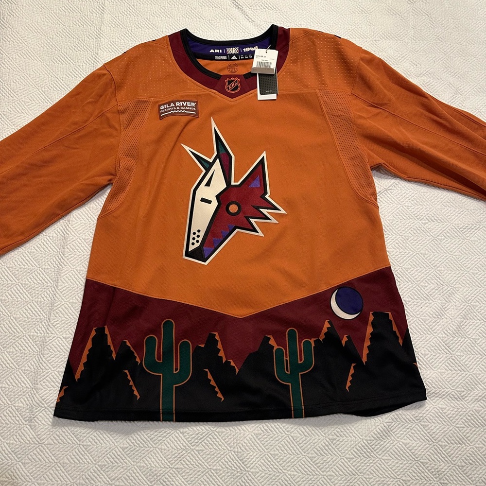 adidas '22-23 Reverse Retro Arizona Coyotes ADIZERO Authentic Blank Jersey